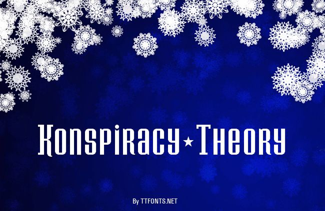 Konspiracy Theory example